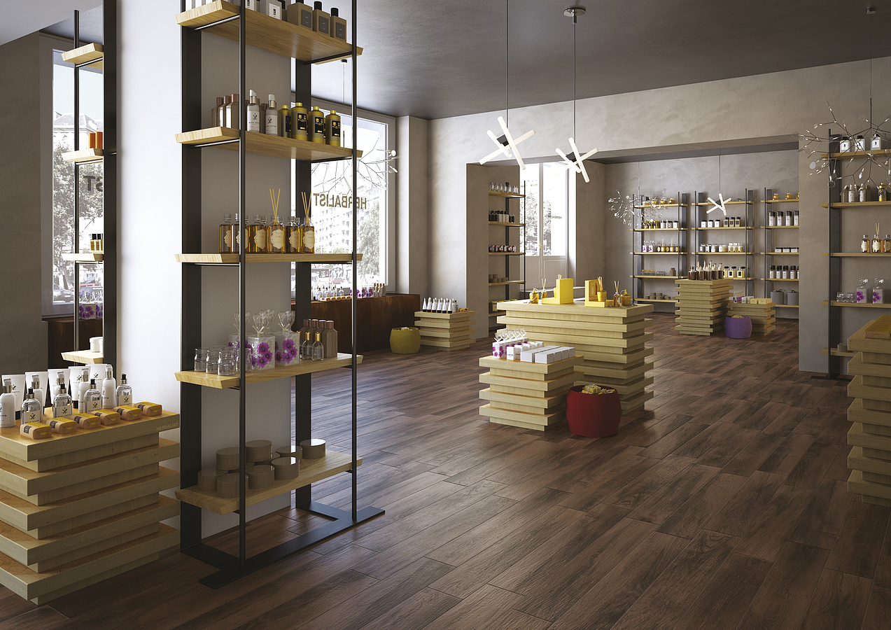 Marazzi-treverkmood-2Wood effect effect, Public spaces, Kitchen, Glazed porcelain stoneware, floor, Matte surface, non-rectified edge, Shade variation V3
