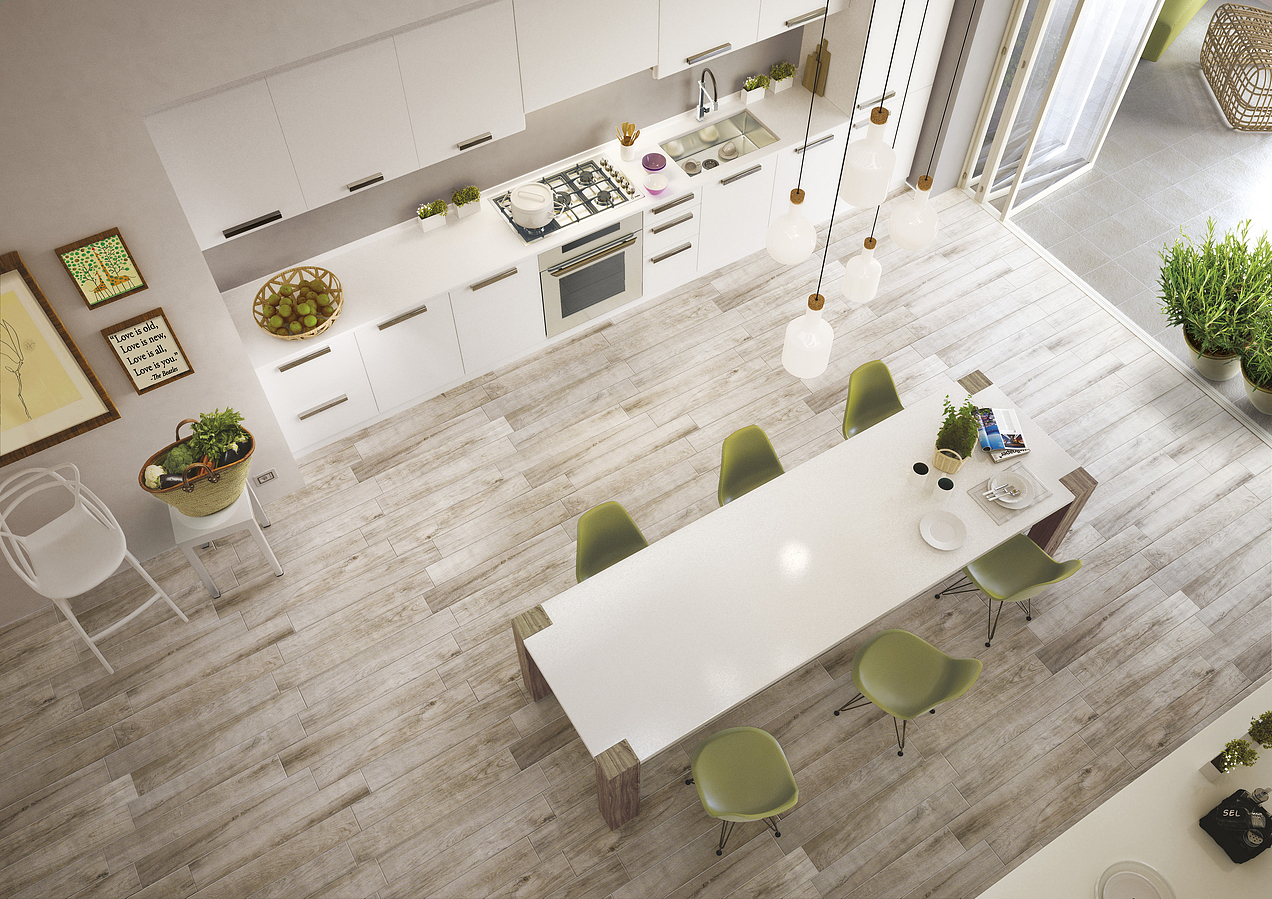 Marazzi-treverkmood-3Wood effect effect, Public spaces, Kitchen, Glazed porcelain stoneware, floor, Matte surface, non-rectified edge, Shade variation V3