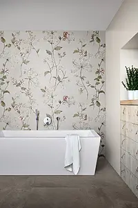 Background tile, Color white, Ceramics, 60x180 cm, Finish Honed