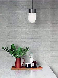 Grundflise, Effekt beton, Farve grå, Keramik, 30x90 cm, Overflade mat