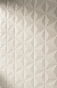 Piastrella di fondo, Effetto unicolore, Colore bianco, Ceramica, 40x80 cm, Superficie opaca