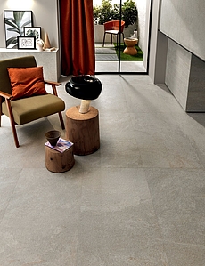 Background tile, Effect stone,quartzite, Color grey, Unglazed porcelain stoneware, 60x120 cm, Finish antislip