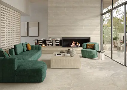 Background tile, Effect limestone,slate, Color beige, Unglazed porcelain stoneware, 60x120 cm, Finish antislip