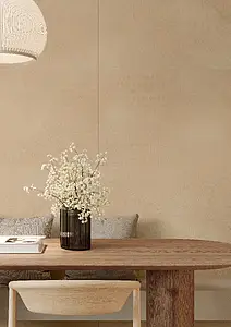 Grundflise, Effekt terrakotta,beton, Farve beige, Uglaseret porcelænsstentøj, 60x120 cm, Overflade skridsikker