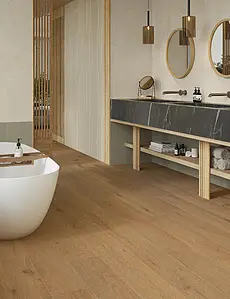 Background tile, Effect wood, Color beige,brown, Unglazed porcelain stoneware, 20x120 cm, Finish matte