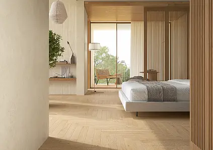 Background tile, Effect wood, Color beige, Unglazed porcelain stoneware, 7.5x60 cm, Finish matte