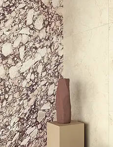 Bakgrunnsflis, Effekt stein,other marbles, Farge beige, Glasert porselenssteintøy, 120x278 cm, Overflate polert