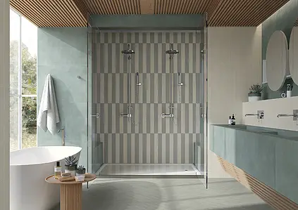 Background tile, Effect concrete, Color grey, Unglazed porcelain stoneware, 7.5x60 cm, Finish matte