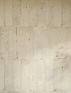 Piastrella di fondo, Colore bianco, Gres porcellanato smaltato, 6x24 cm, Superficie opaca