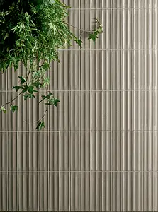Grundflise, Farve beige, Glaseret porcelænsstentøj, 6x24 cm, Overflade blank