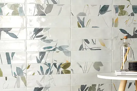Bakgrundskakel, Färg flerfärgade, Stil patchwork, Glaserad granitkeramik, 7.5x30 cm, Yta blank