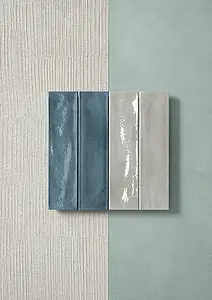 Grundflise, Glaseret porcelænsstentøj, 7.5x30 cm, Overflade blank