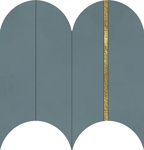 Ceramiche Marca Corona, Multiforme, I925_MULTIFORME OCEANO ORO TESSERE VOLTA