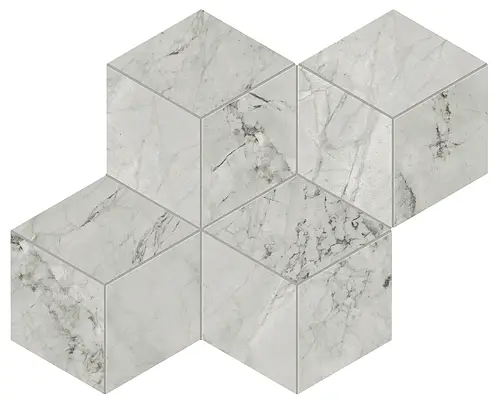 Ceramiche Marca Corona, Scultorea, J565_SCULTOREA FOAM GREY TESSERE ROMBO REFLEX