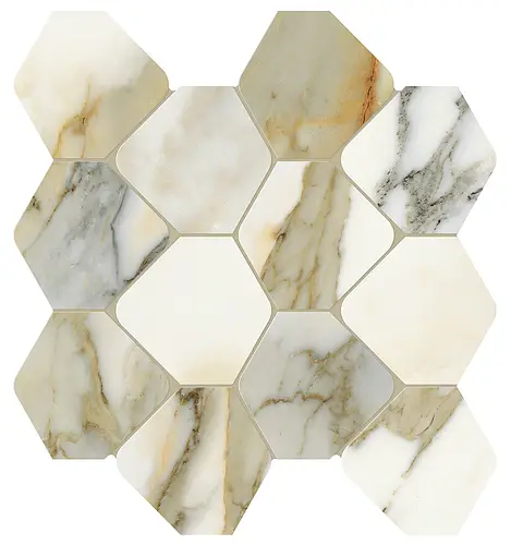 Ceramiche Marca Corona, Scultorea, J569_SCULT. CALACATTA VENA ANTICA TESS. ESA VELVET