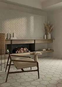 Background tile, Effect terracotta, Color grey, Unglazed porcelain stoneware, 20x20 cm, Finish antislip