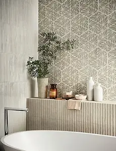 Background tile, Effect terracotta, Color grey, Glazed porcelain stoneware, 21.6x25 cm, Finish matte