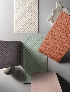 Background tile, Color white, Ceramics, 40x80 cm, Finish matte