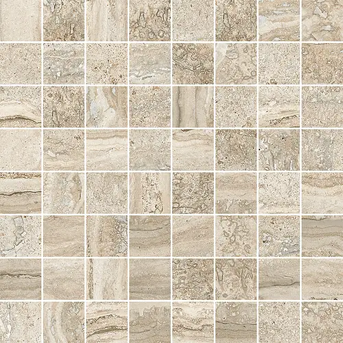 Margres Ceramic Style, Endless, B25M33ED3B_EndlessMosaic3,5*3,5TravertinoNavonaSm