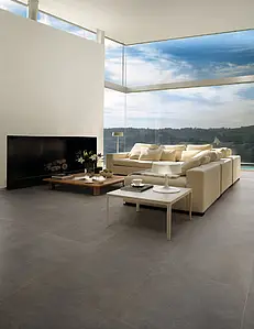 Optik beton, Farbe graue, Hintergrundfliesen, Unglasiertes Feinsteinzeug, 60x60 cm, Oberfläche matte