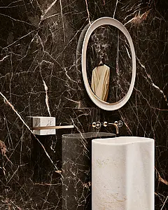 Piastrella di fondo, Effetto pietra,altri tipi di marmo, Colore marrone, Gres porcellanato non smaltato, 100x300 cm, Superficie levigata