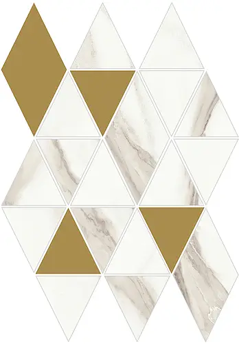 Margres Ceramic Style, Prestige, B25M23PT1BF_Mosaico Sharp Calacatta NR