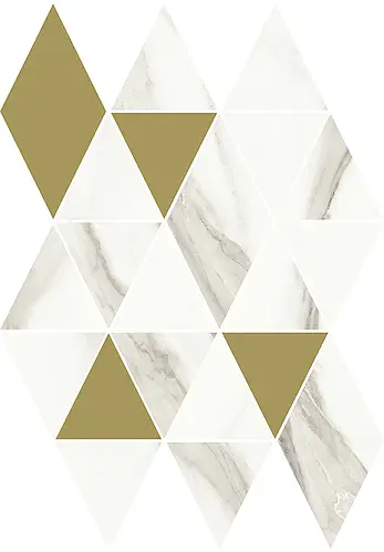 Margres Ceramic Style, Prestige, B25M23PT1BF_Mosaico Sharp Calacatta NR