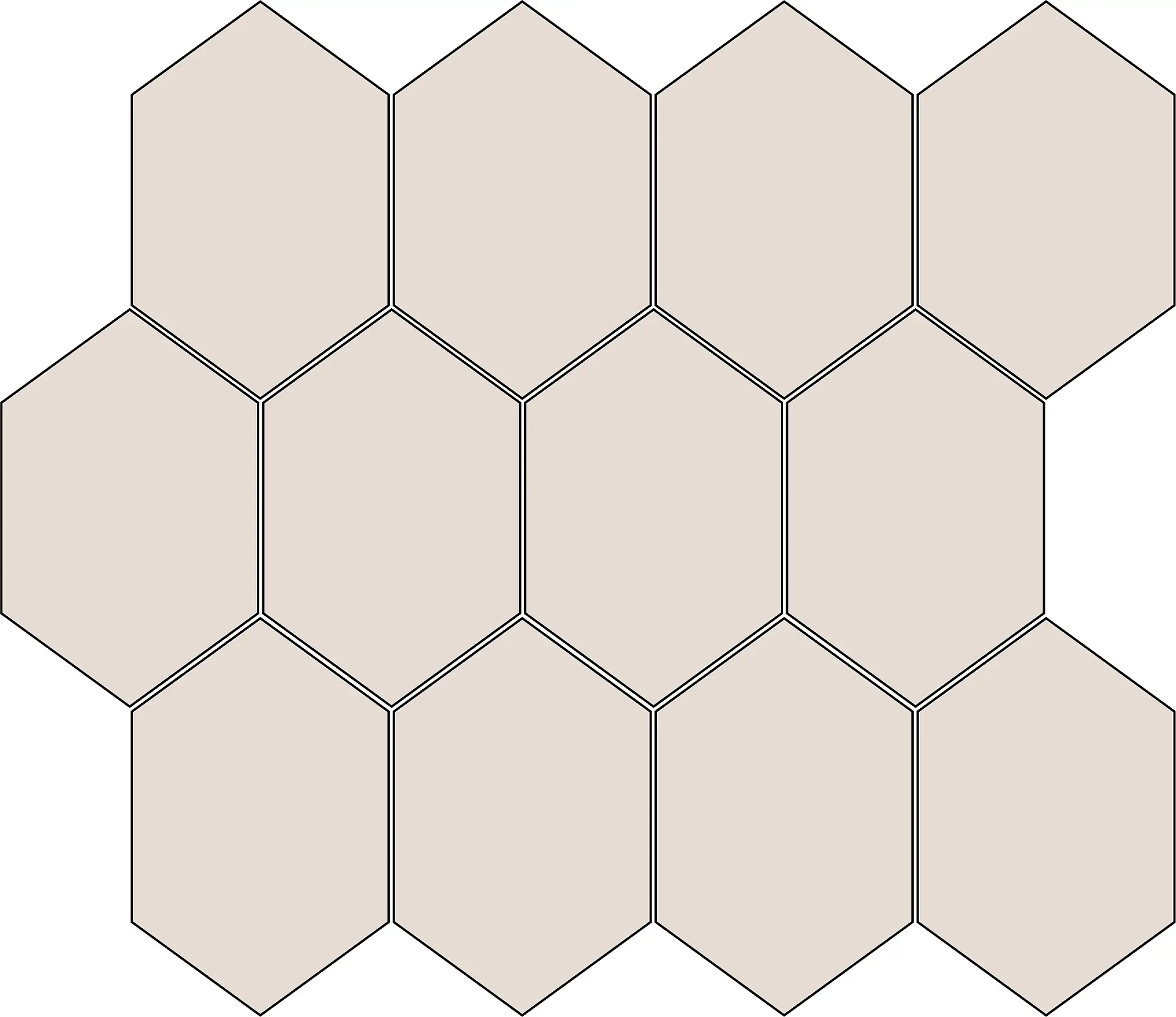 B25MH2427TL2BF_MosaicHexagonToolLGrey Margres Tool