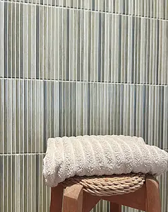 Background tile, Color beige, Ceramics, 12x35 cm, Finish 3D