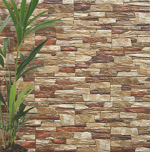 Hintergrundfliesen, Optik andere steine, Farbe beige, Keramik, 15x45 cm, Oberfläche matte