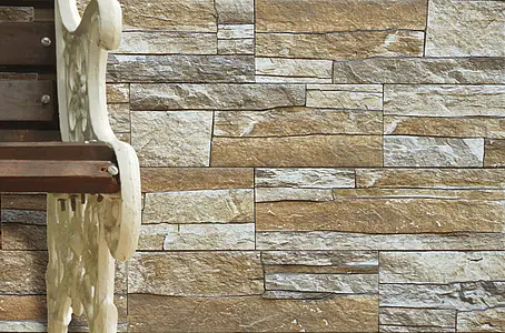 Background tile, Effect stone,other stones, Color beige, Ceramics, 15x45 cm, Finish matte