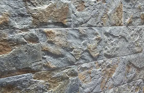 Azulejo de fundo, Efeito pedra,other stones, Cor cinzento, Cerâmica, 15x30 cm, Superfície mate