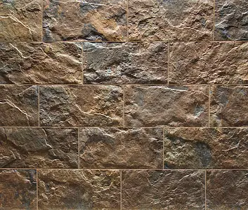 Azulejo de fundo, Efeito pedra,other stones, Cor bege,castanho, Cerâmica, 15x30 cm, Superfície mate