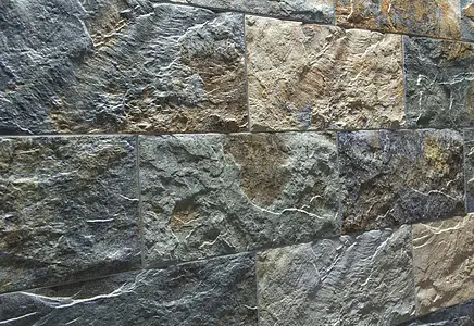 Azulejo de fundo, Efeito pedra,other stones, Cor multicolor, Cerâmica, 15x30 cm, Superfície mate