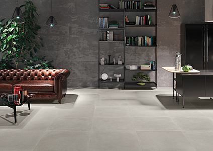 Background tile, Effect concrete, Color grey, Glazed porcelain stoneware, 60x60 cm, Finish antislip