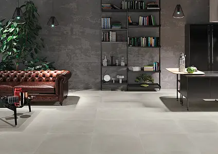 Background tile, Effect concrete, Color grey, Glazed porcelain stoneware, 60x60 cm, Finish antislip