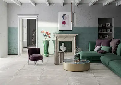 Effect concrete, Color grey,white, Background tile, Glazed porcelain stoneware, 80x80 cm, Finish antislip