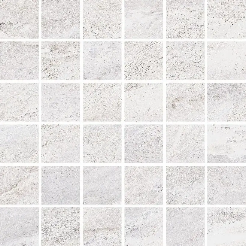 92927_WhiteMosaico4,7X4,7MosmosaicoSuRete Monocibec Dolomite