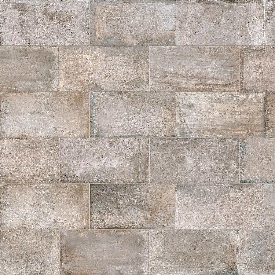 Background tile, Effect terracotta, Color grey, Unglazed porcelain stoneware, 25x50 cm, Finish antislip