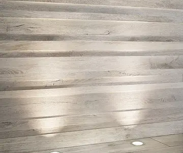 Bakgrundskakel, Textur trä, Färg vit, Oglaserad granitkeramik, 26.6x160 cm, Yta matt