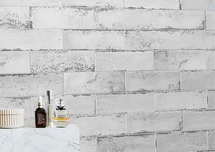 Background tile, Color grey, Ceramics, 7.5x22.5 cm, Finish matte