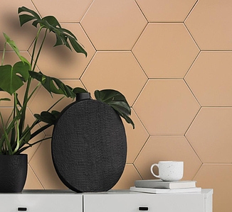 Hexagon Colors Porcelain Tiles produced by Monopole Ceramica, 