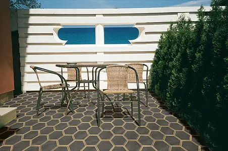 Background tile, Effect wood,other stones, Color brown, Glazed porcelain stoneware, 22x25 cm, Finish matte