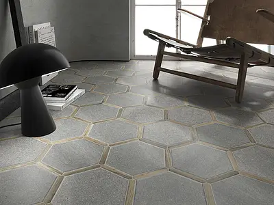 Background tile, Effect wood,other stones, Color grey, Glazed porcelain stoneware, 22x25 cm, Finish matte