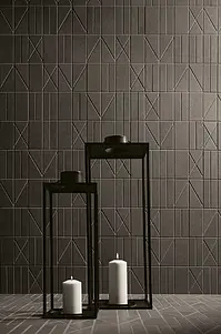 Mosaik, Färg grå, Stil designer, Glaserad granitkeramik, 30x30 cm, Yta matt