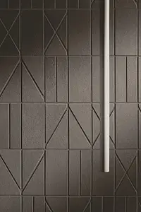 Mosaikkflis, Farge grå, Stil designer, Glasert porselenssteintøy, 30x30 cm, Overflate matt