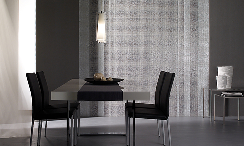 Concerto Mosaic Tiles produced by Mosaico più, Mother-of-pearl effect