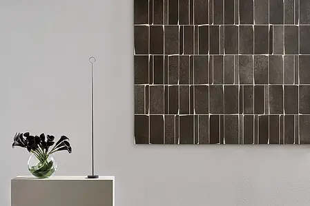 Mosaik, Färg svart, Stil designer, Glaserad granitkeramik, 30x30 cm, Yta matt