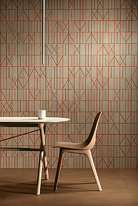 Background tile, Color brown, Style designer, Glazed porcelain stoneware, 60x120 cm, Finish antislip
