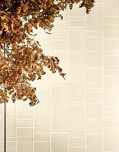 Grundflise, Farve beige, Stil designer, 14x42 cm, Overflade skridsikker